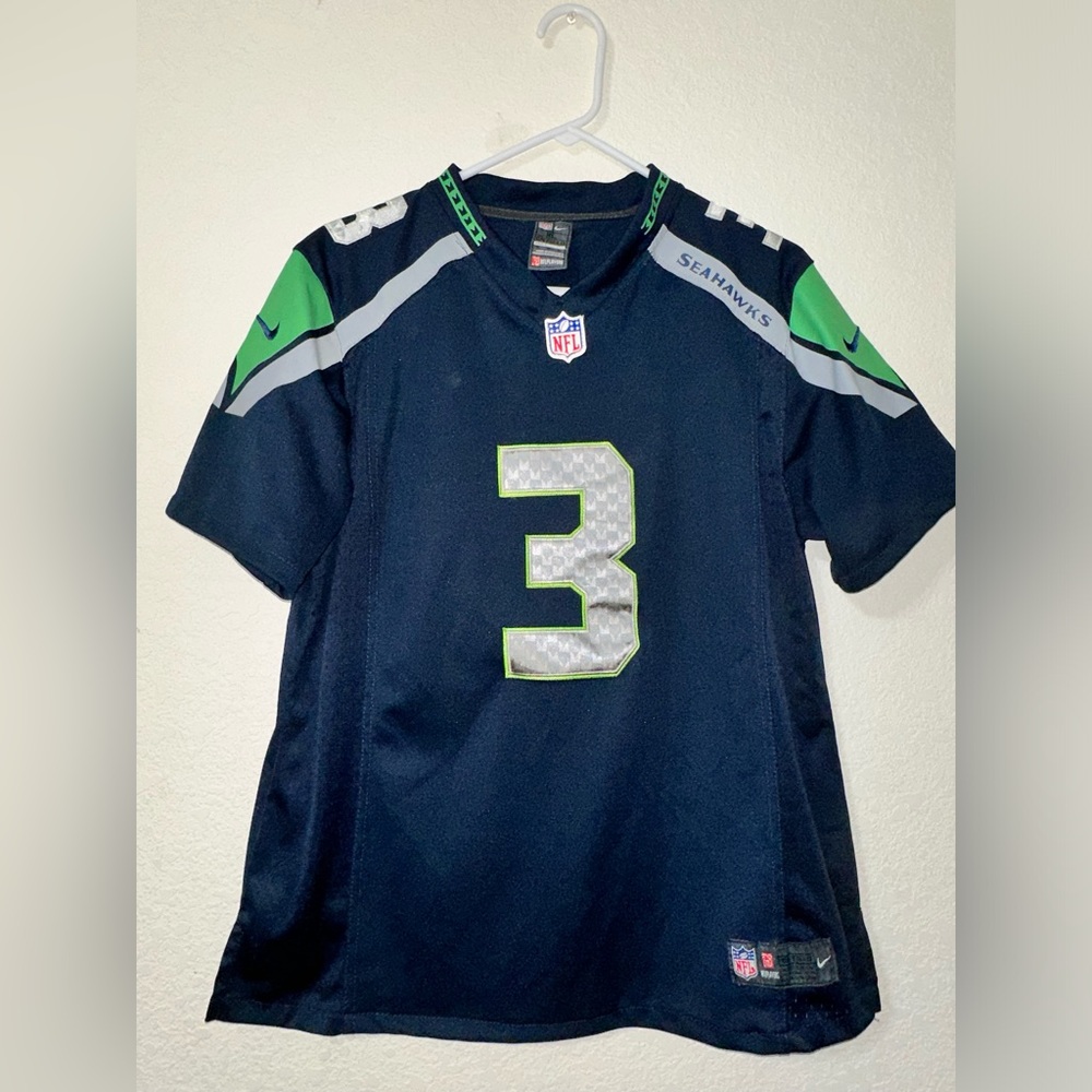 Seahawks NFL Players Nike On Field Children’s Dri-Fit Wilson #3 Size XL